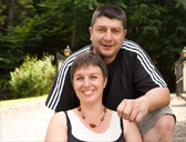 Clarisse et Christophe, les propriétaires du gite du Scnheethal, Wangenbourg en Alsace