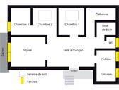 plan du gite du gite du Scnheethal, Wangenbourg en Alsace