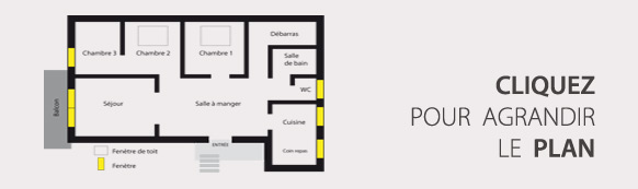 plan du gite du Scnheethal, Wangenbourg en Alsace